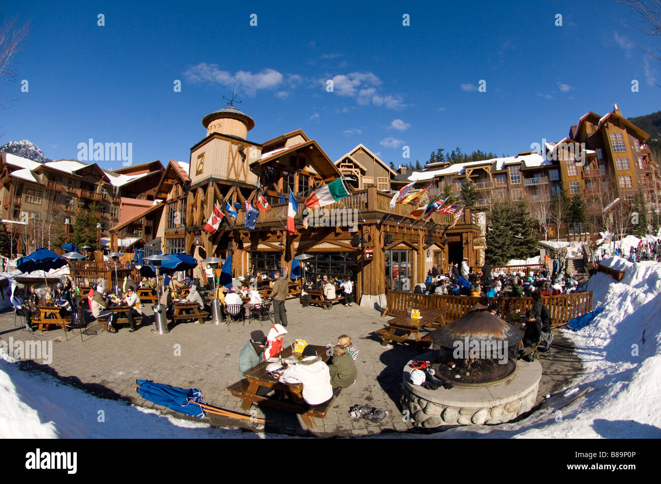 Dusty s at Creekside Whistler British Columbia Canada Stock Photo Alamy