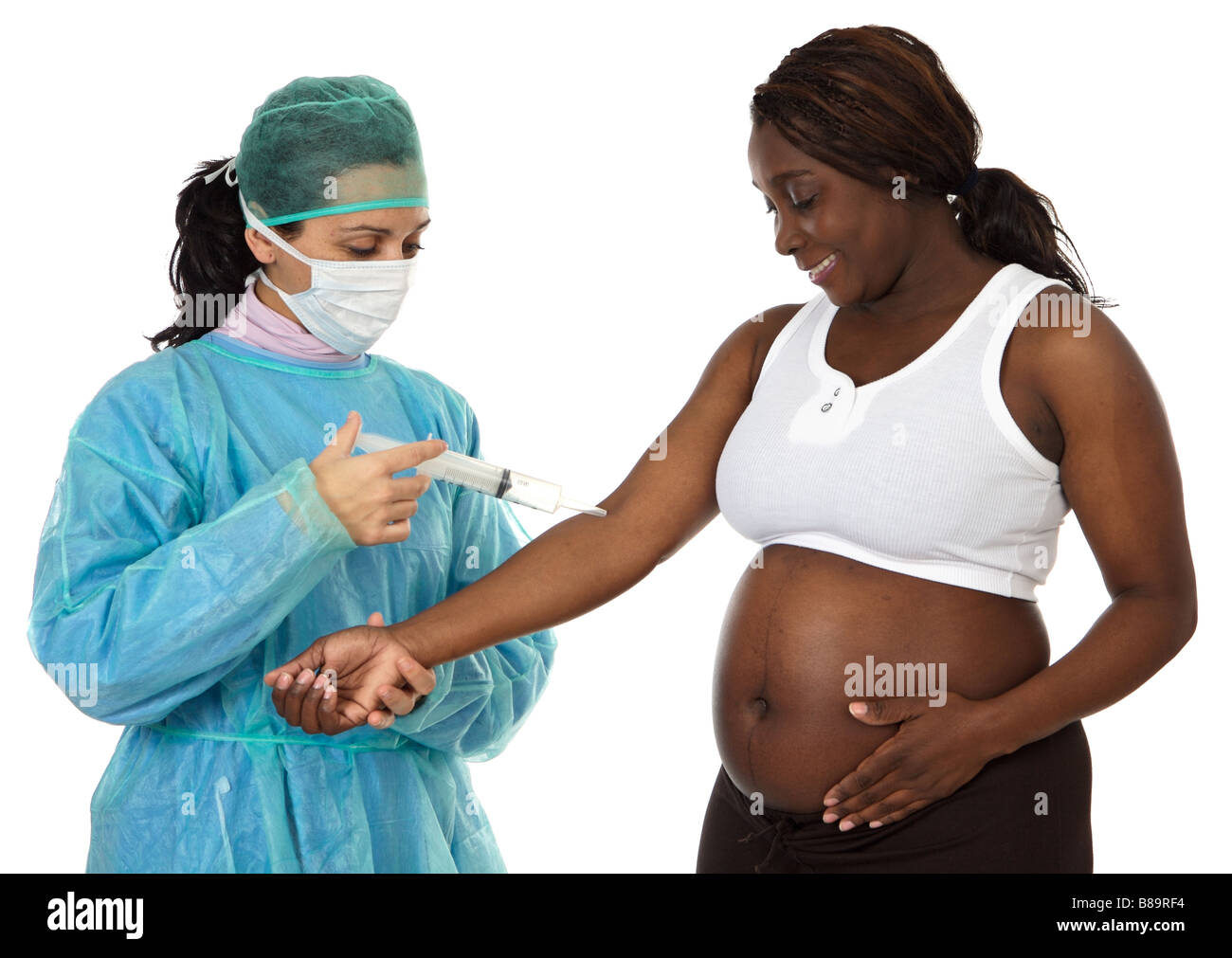 Doctor Examining Pregnant Belly Cut Out Stock Images And Pictures Alamy