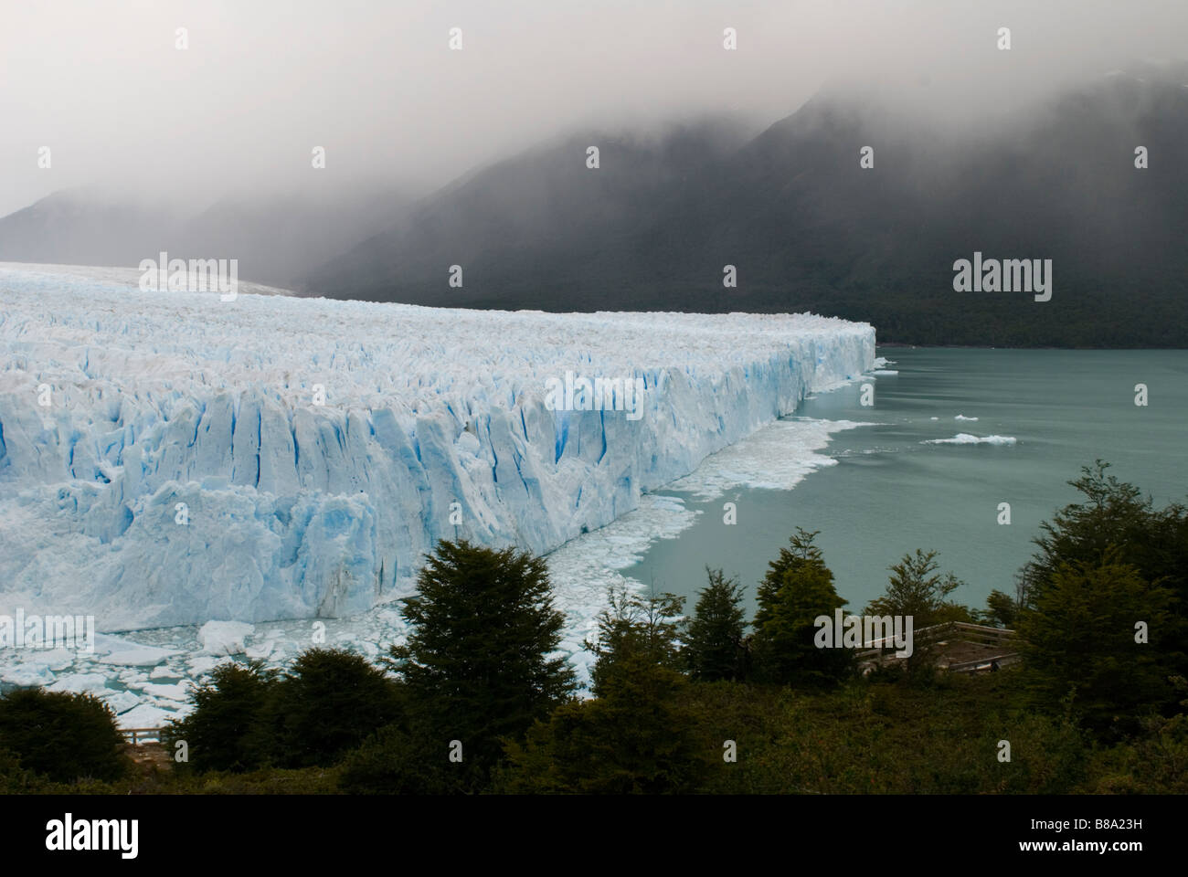 North Face of Perito Moreno Glacier Stock Photo