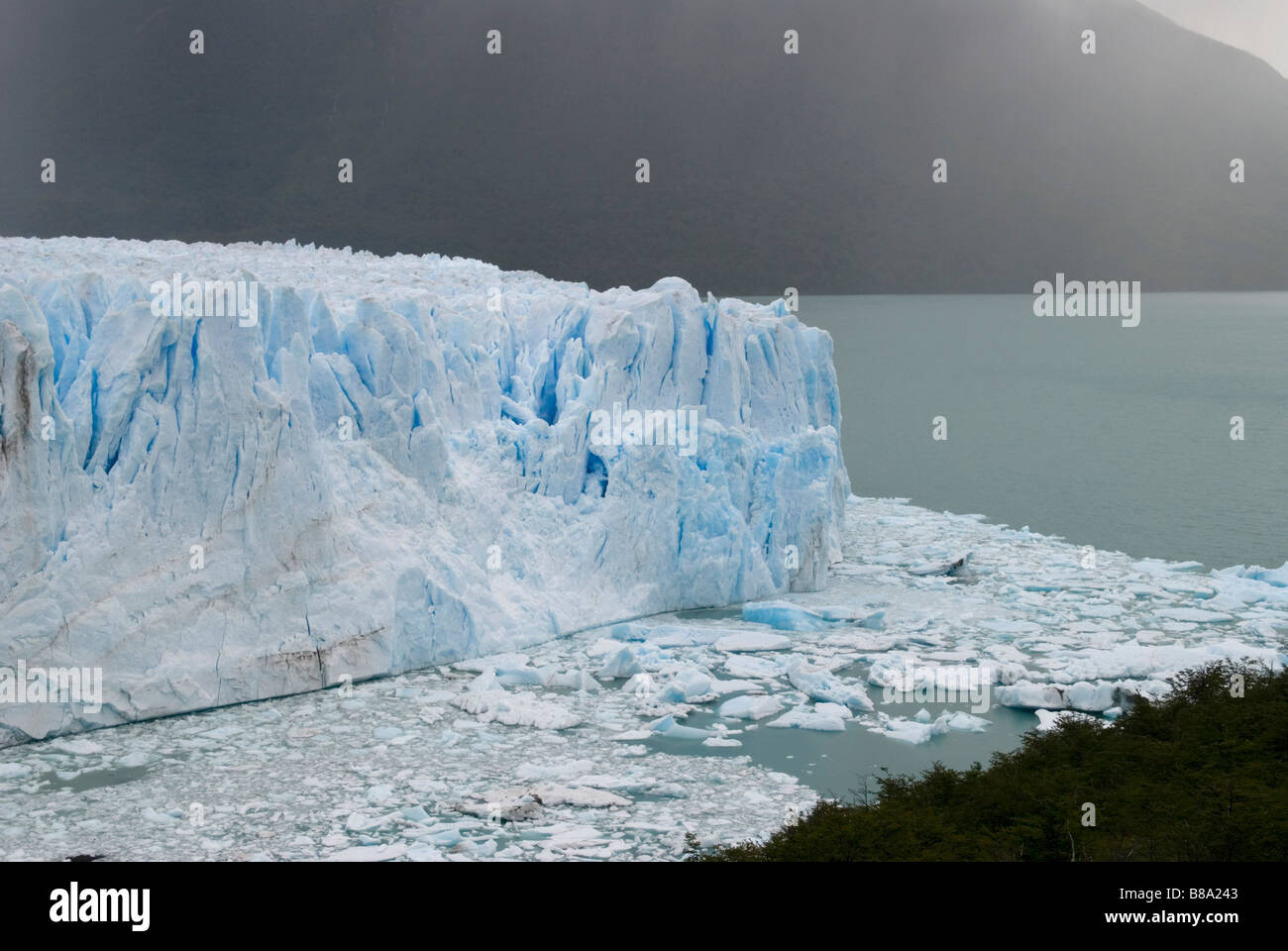 North Face of Perito Moreno Glacier Stock Photo
