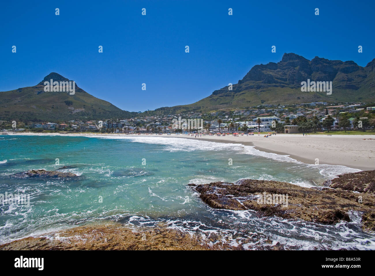 Camps Bay coastline Cape Town South Africa Stock Photo