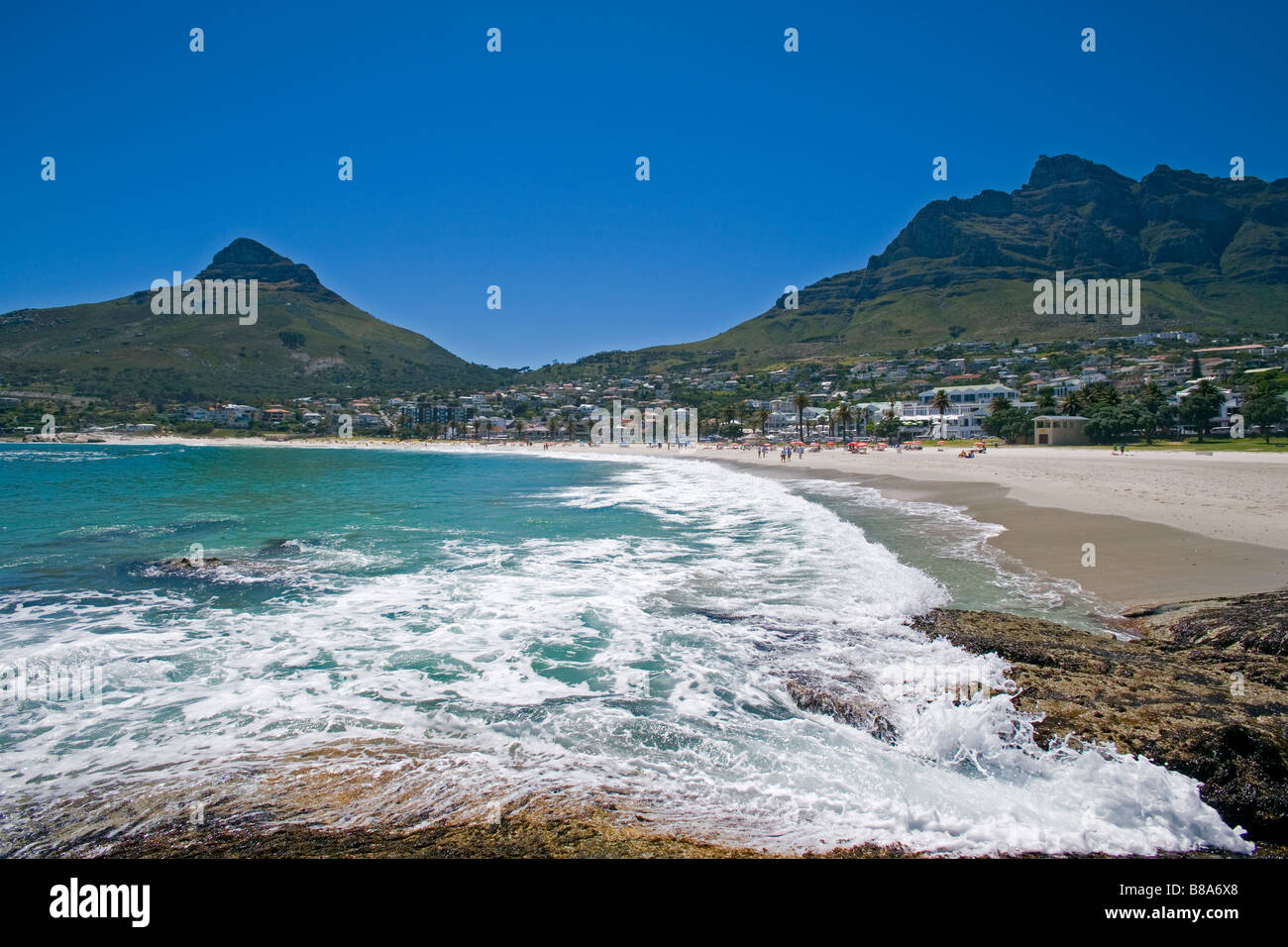Camps Bay coastline Cape Town South Africa Stock Photo