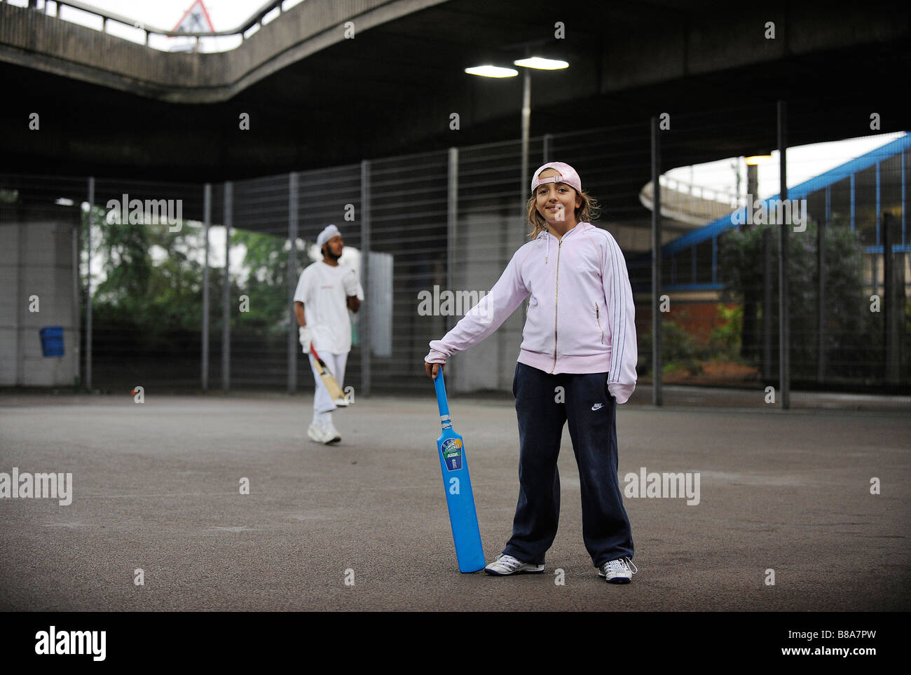 Street Cricket London Stock Photo