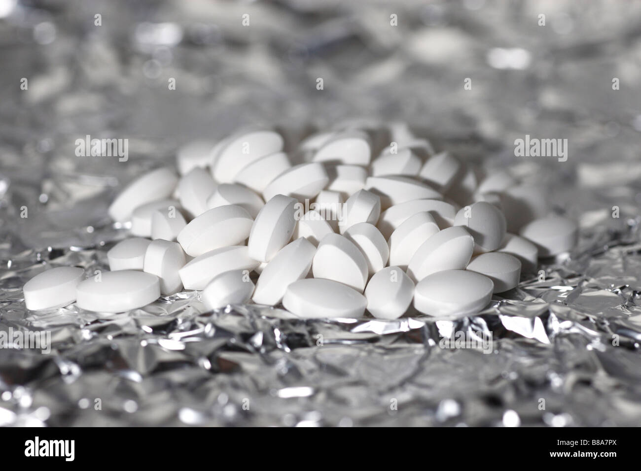 white tablets Stock Photo