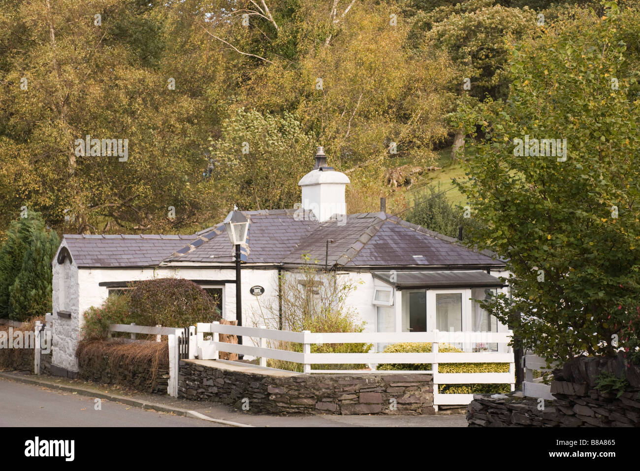 Bethesda Gwynedd North Wales UK Old Turnpike Cottage on A5 road