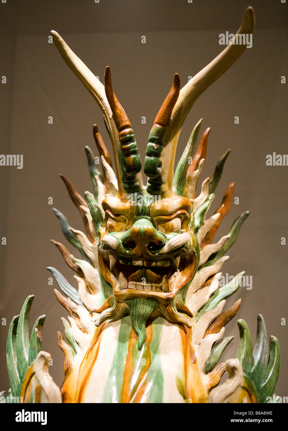 Tomb guardian - China, Tang dynasty 8th century Stock Photo