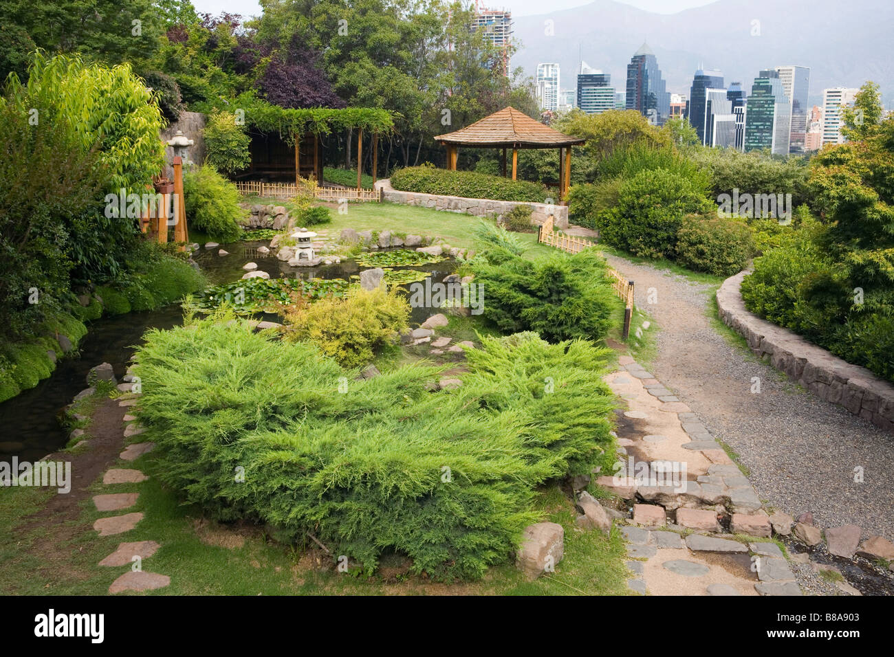 Japanese Garden, Santiago, Chile Stock Photo Alamy