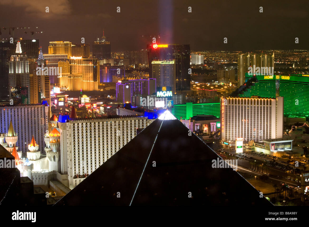 Las Vegas Strip,  Las Vegas, Nevada Stock Photo