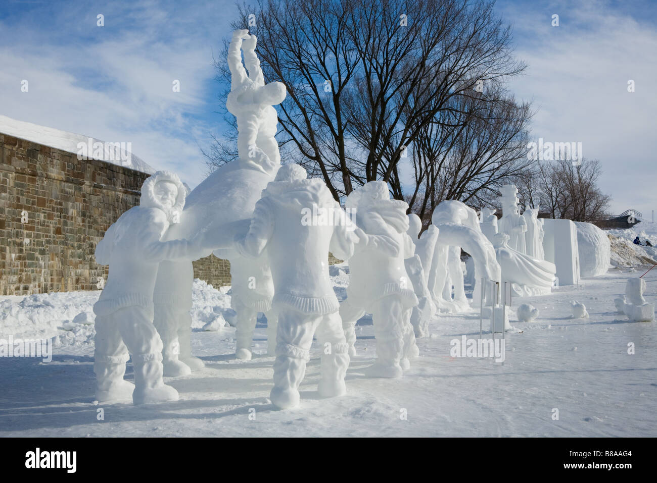 Quebec winter carnival snow sculptures hi-res stock photography and images  - Alamy