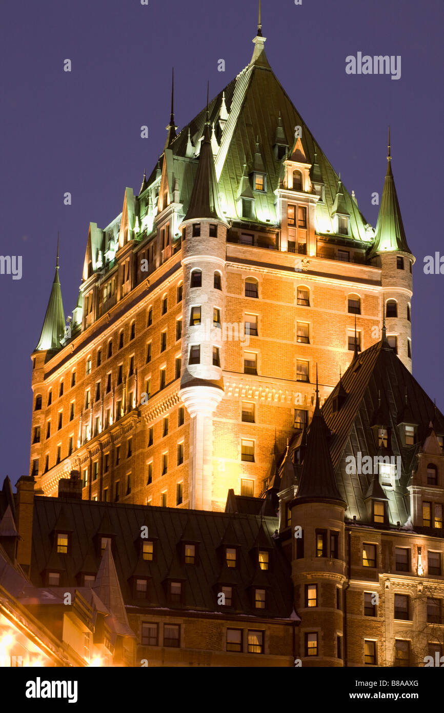 Chateau Frontenac Quebec City Canada Stock Photo