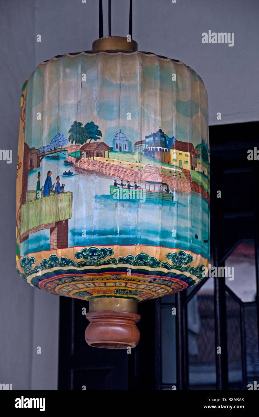 Malacca Malaysia Chinatown China Chinese lantern antique shop Stock Photo