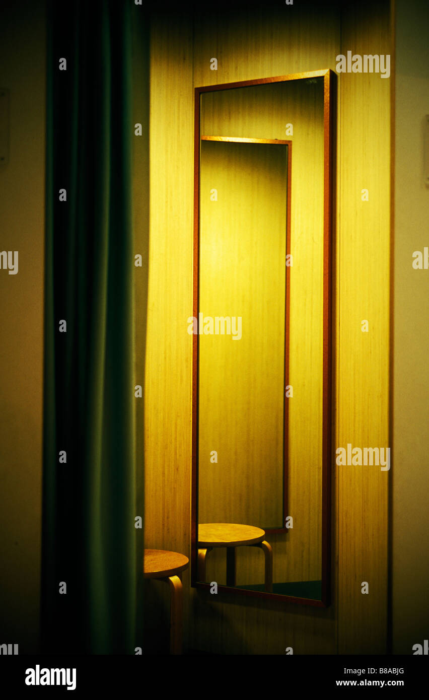 Changing room in a department store in Stuttgart Germany Stock Photo