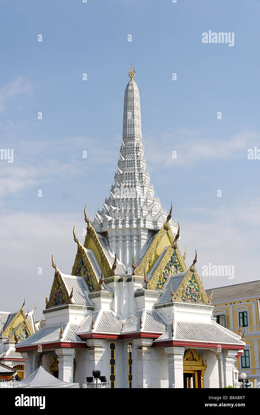 Lak Muang stupa known as the City Pillar shrine Phra Nakorn district in central Bangkok Thailand Stock Photo