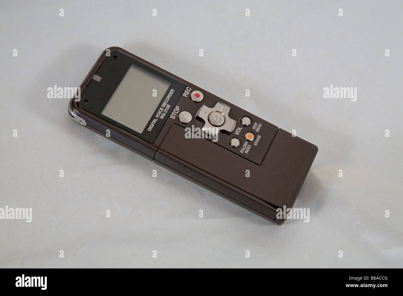 Detail of a digital voice recorder the modern equivalent of a tape recorder Stock Photo