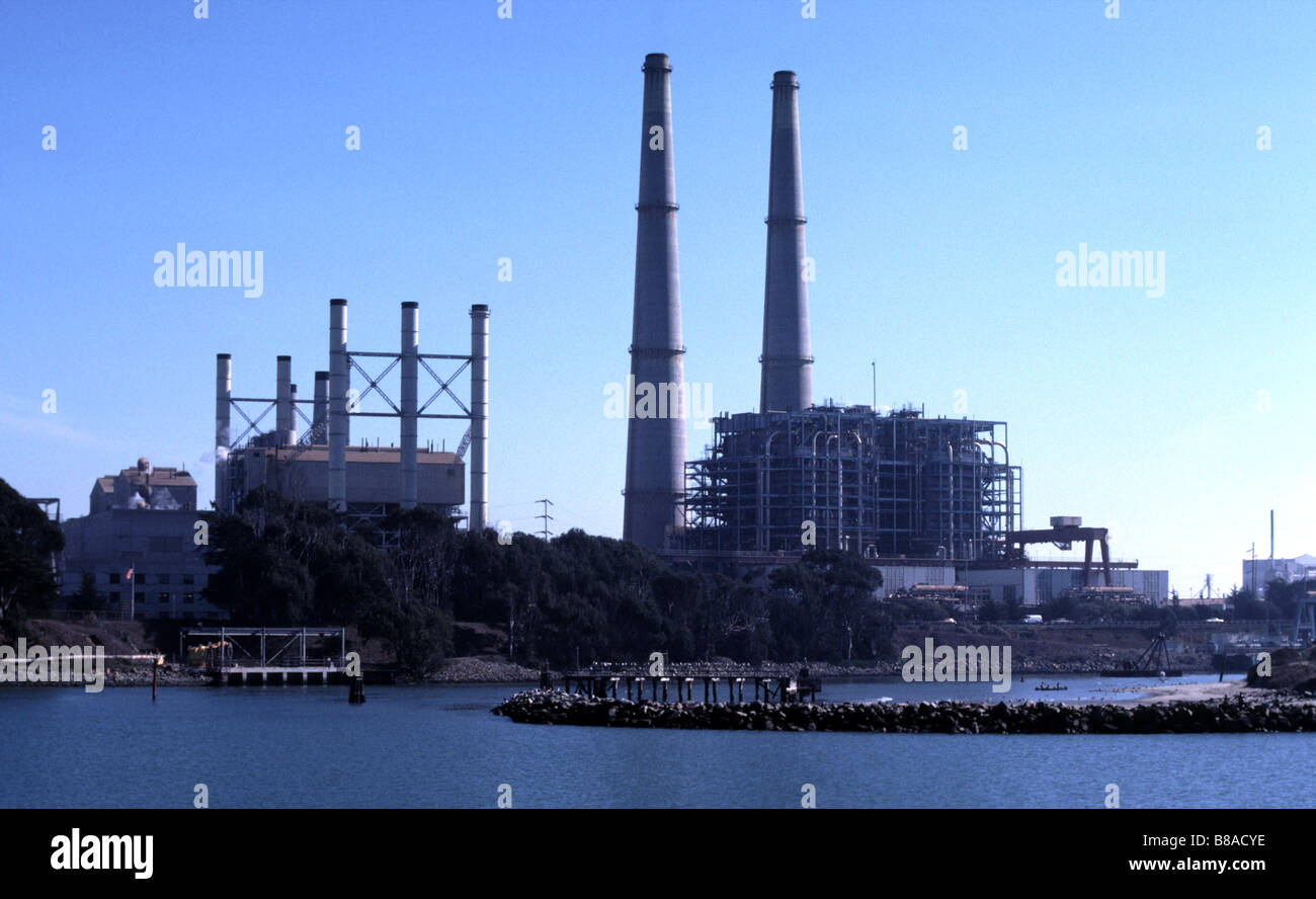 Pacific Gas and Electric PG E company power plant at Moss Landing