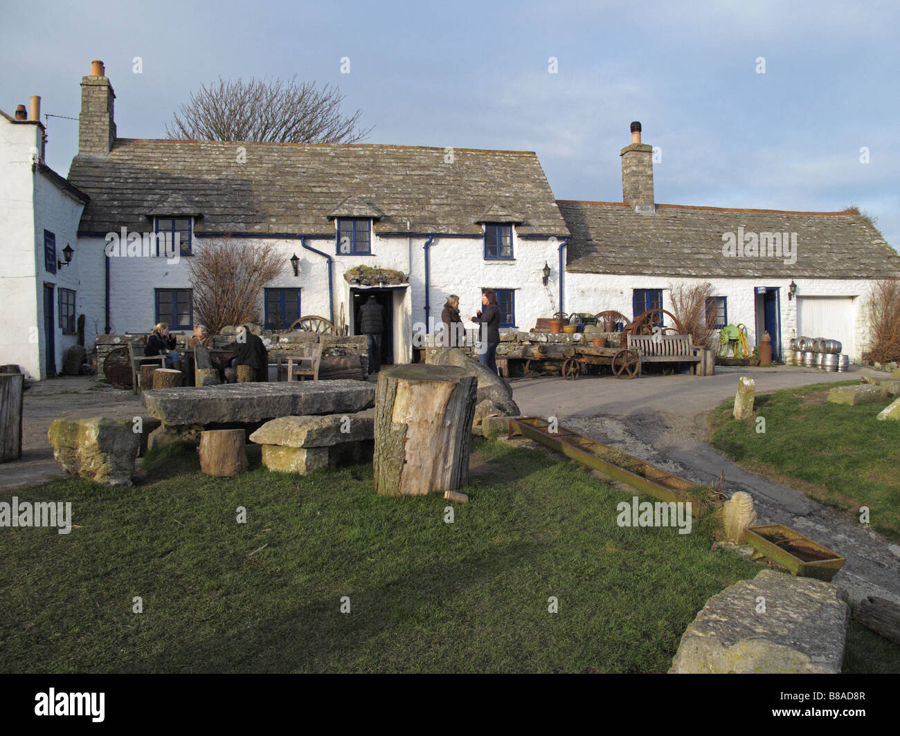 The Square and Compass village pub in Worth Matravers on the Isle of