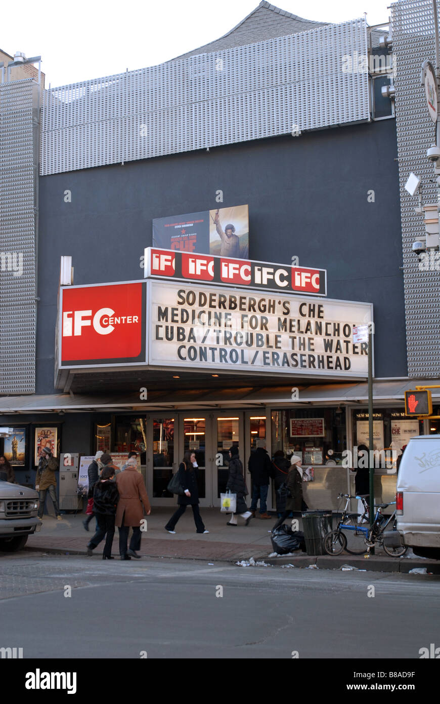 The IFC Theater in Greenwich Village in New York Stock Photo