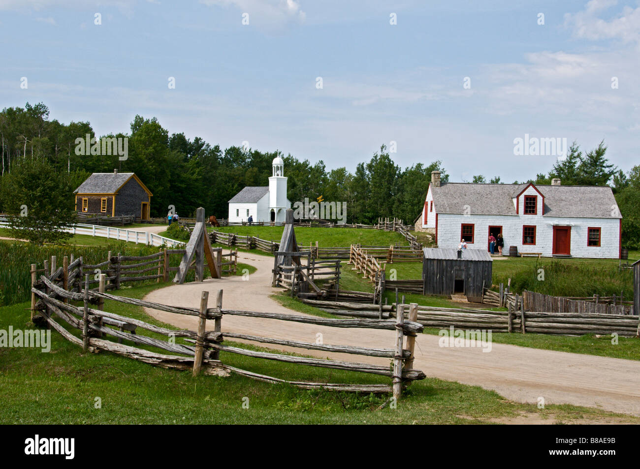 Acadian village New Brunswick Stock Photo