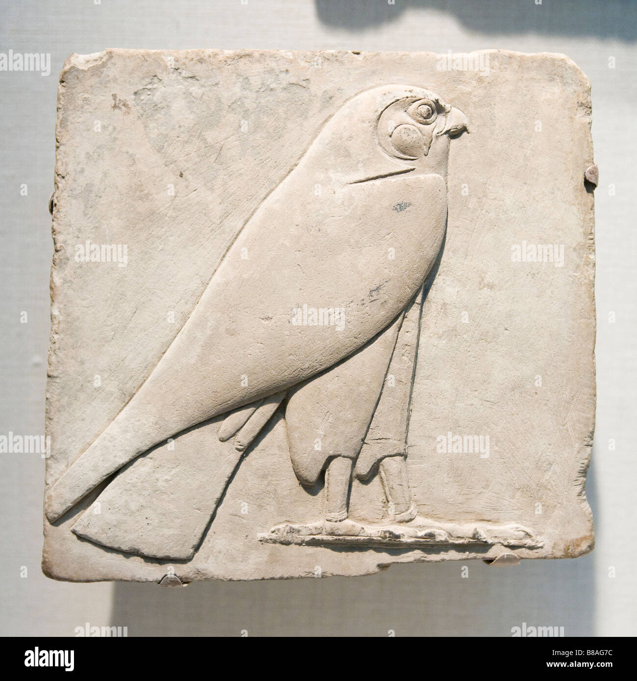 Falcon plaque, god Horus - Egypt, Dynasty 26 664-525 B.C. Stock Photo