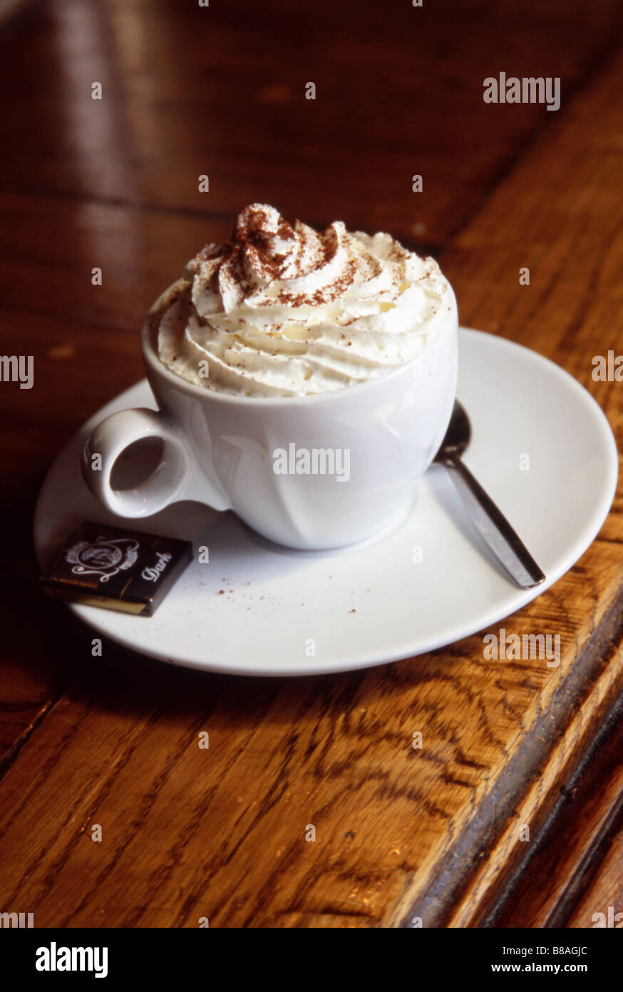 hot chocolate drink Stock Photo