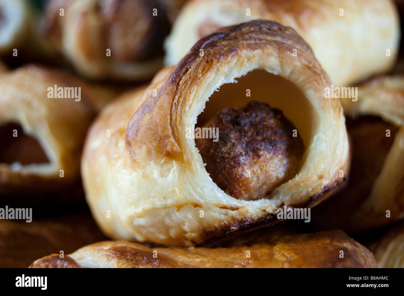 Sausage rolls Stock Photo