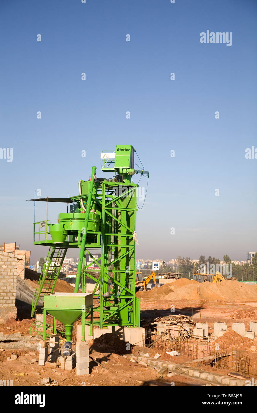A machine on a construction site in Bangalore, India Stock Photo Alamy