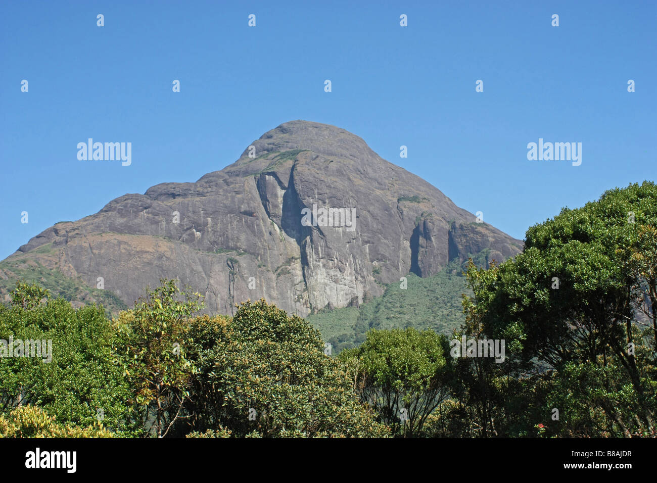 agasthya hills distant view Stock Photo