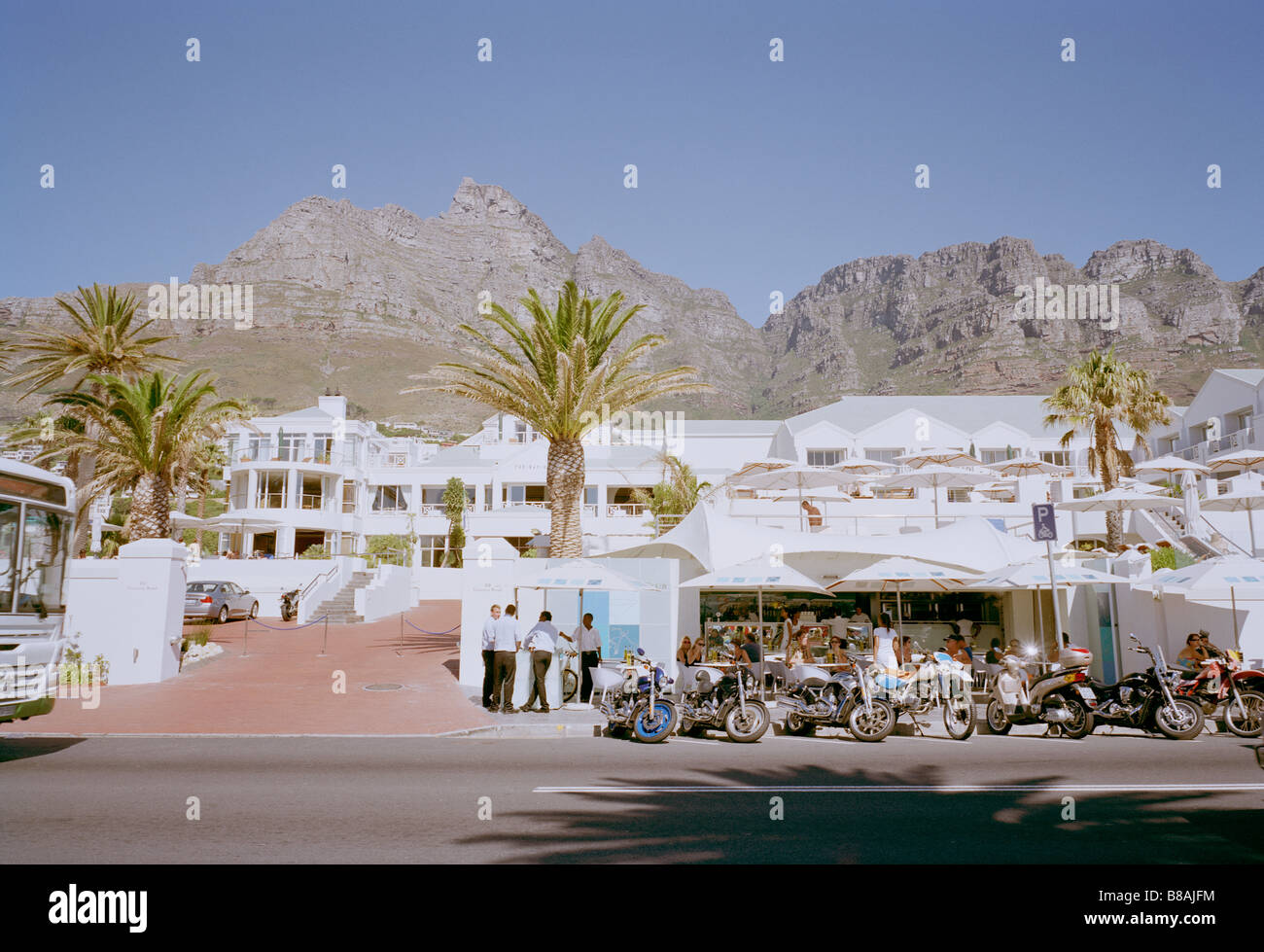 Camps Bay Hotel at Camps Bay in Cape Town in South Africa in Sub