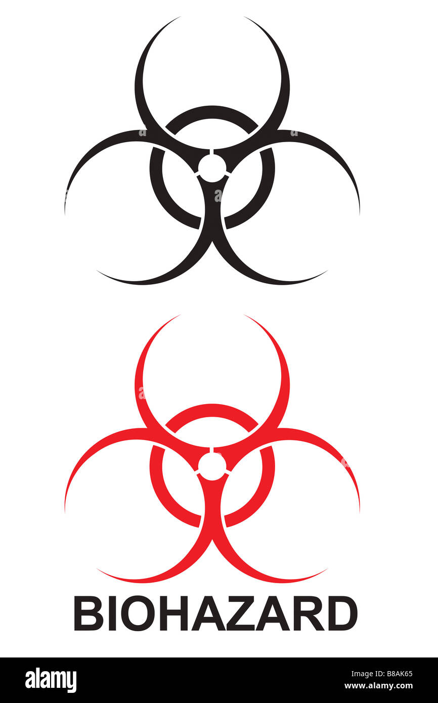 Biohazard symbol black and red hires stock photography and images Alamy
