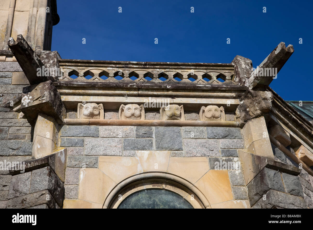 St Conan's Kirk roof detail Stock Photo