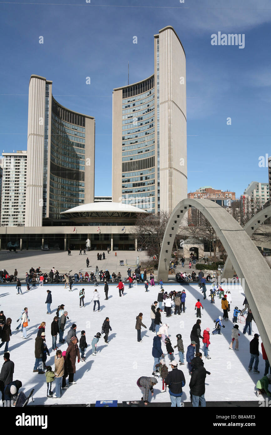 Toronto city hall skating rink hires stock photography and images Alamy
