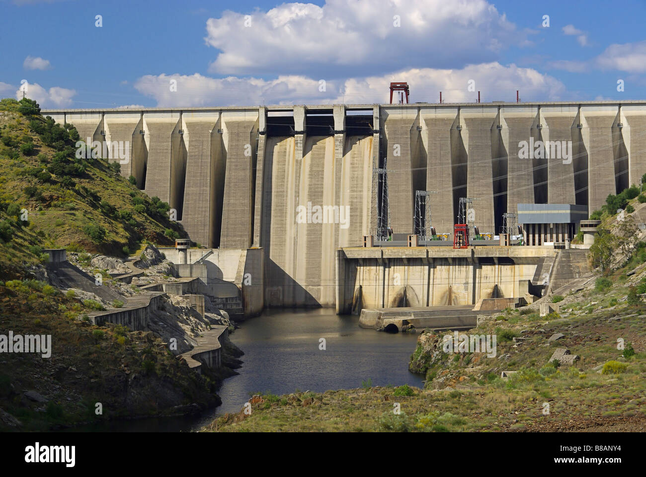 Wasserkraftwerk hydropower plant 03 Stock Photo
