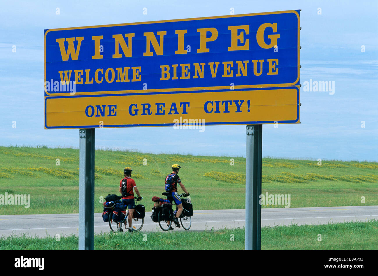 Sign, Winnipeg, Manitoba Stock Photo Alamy