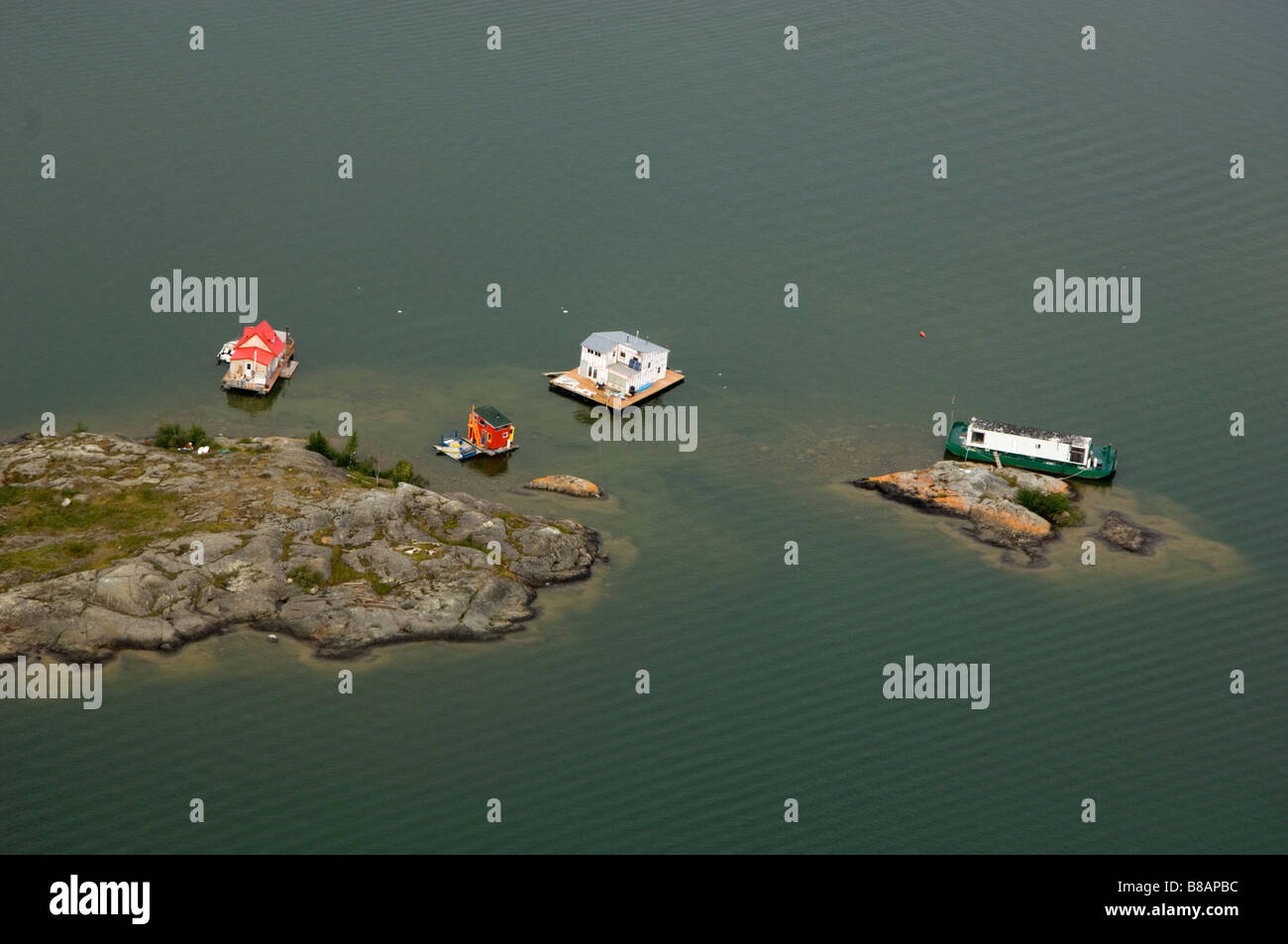 Houseboats, Yellowknife, Northwest Territories Stock Photo Alamy
