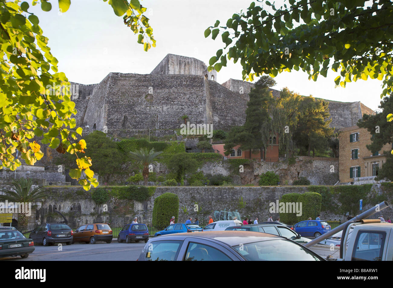 'New Venetian Fortress' Corfu Town Stock Photo