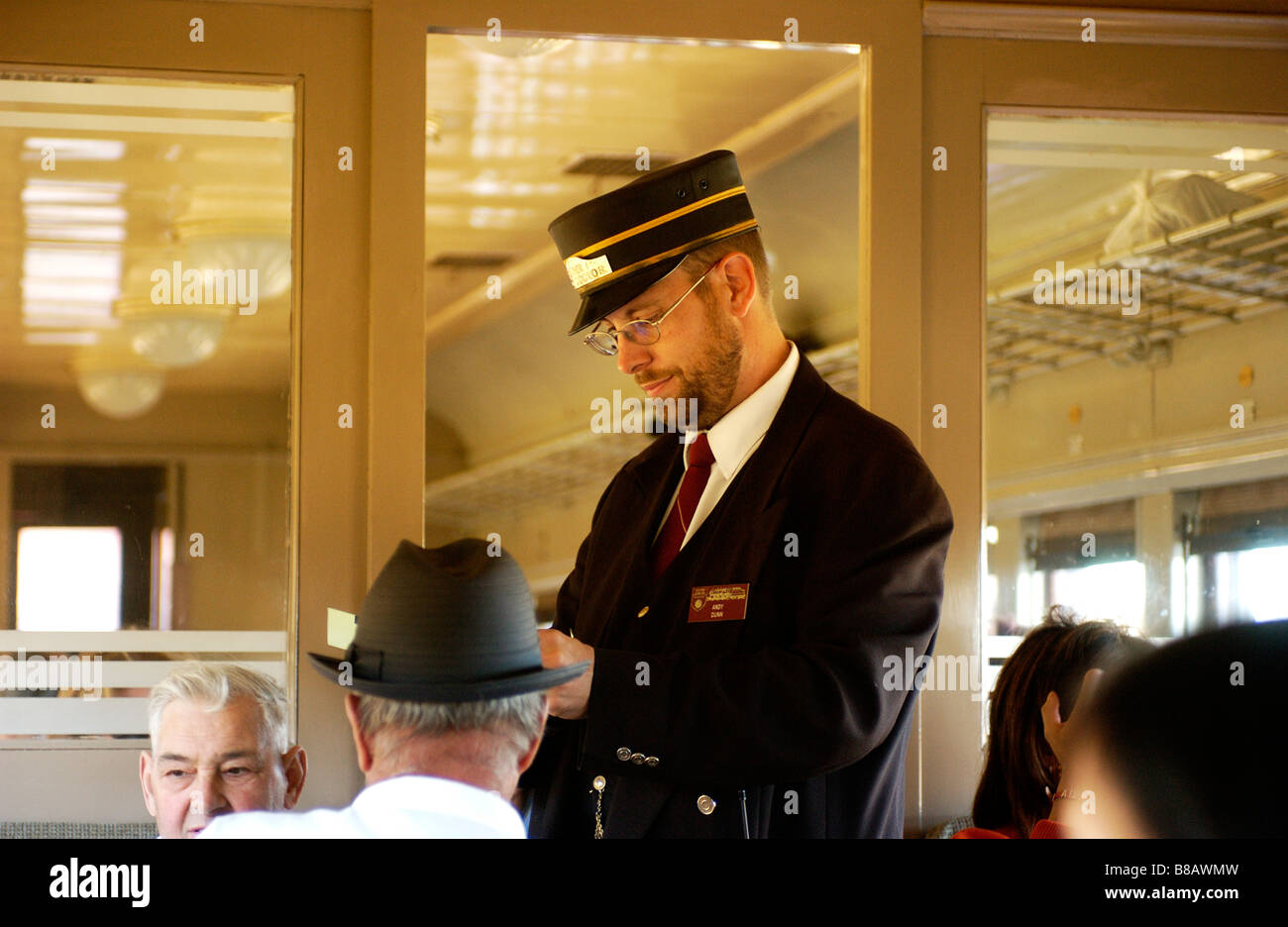 Train Conductor, South Simcoe Railway,Ontario Stock Photo Alamy