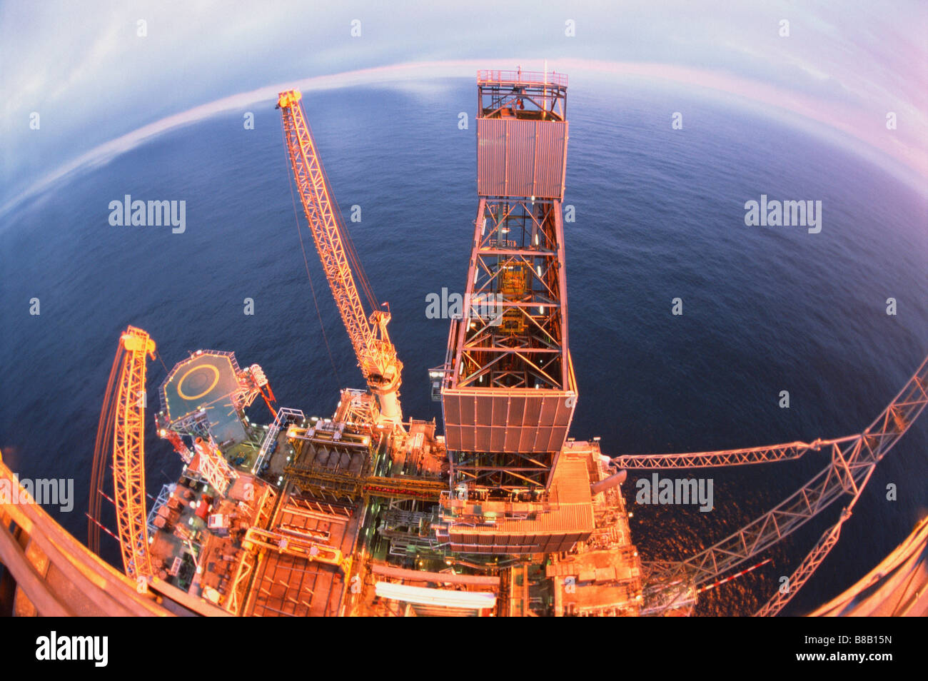 FV3622, Ron Watts; Oil Drill Derrick, Hibernia Stock Photo