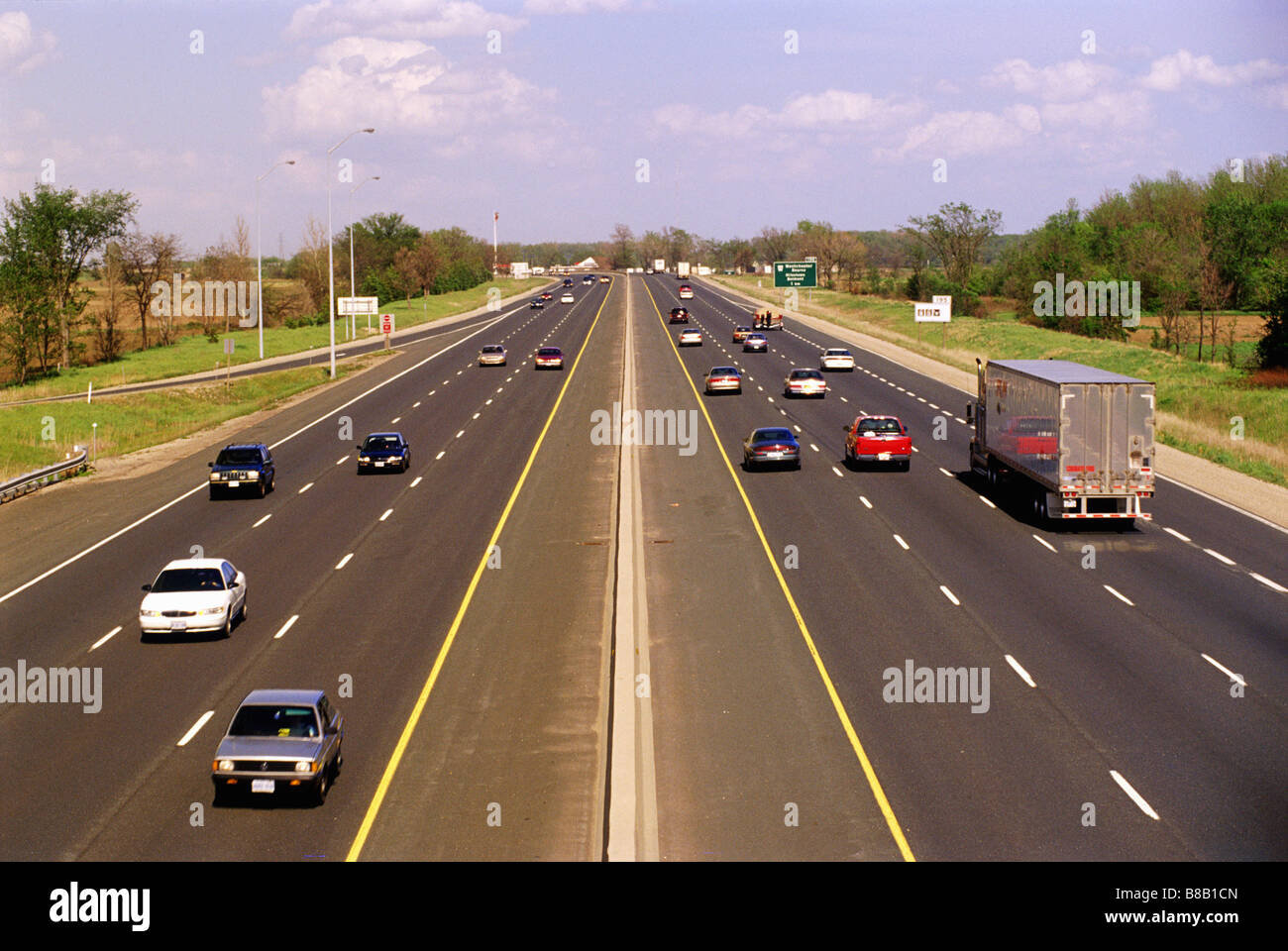 Highway 401, London,Ontario Stock Photo