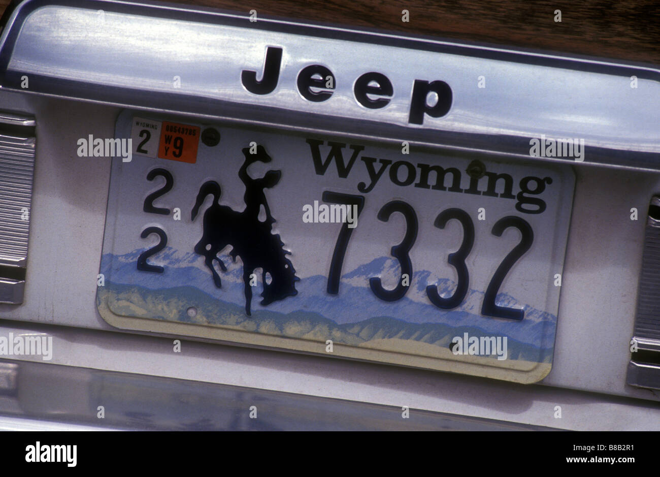 Wyoming license plate hires stock photography and images Alamy