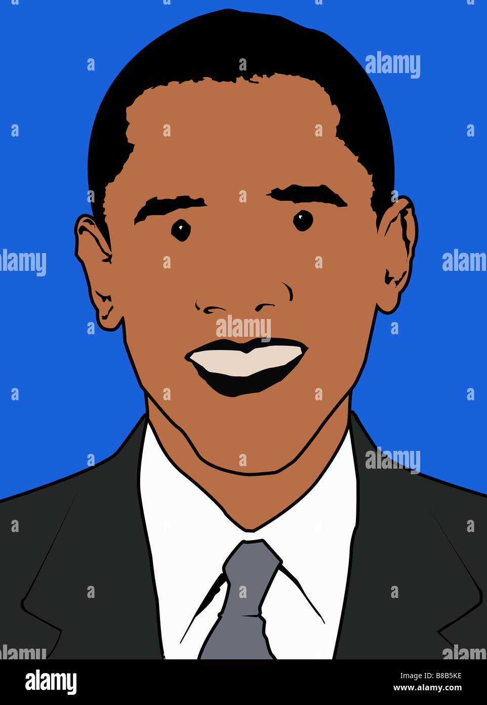Obama cartoon hi-res stock photography and images - Alamy