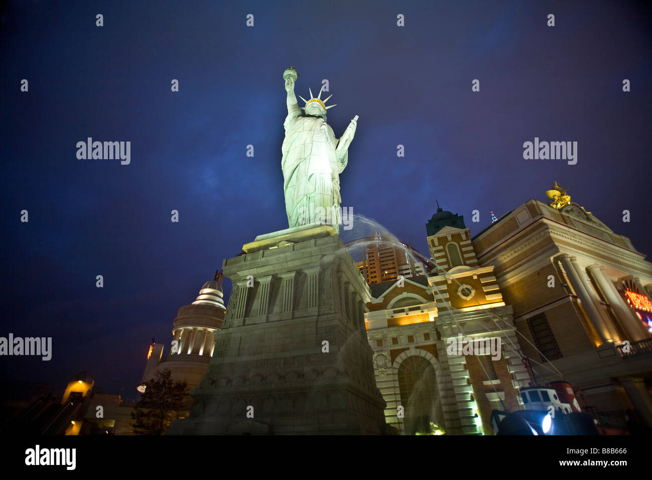 The Strip, New York, New York hotel in Las Vegas, Nevada Stock Photo