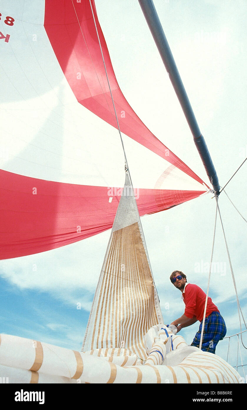 crewing a sailboat