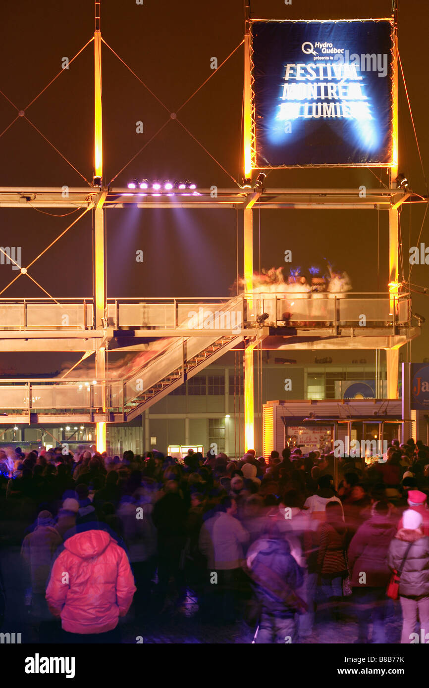 Crowd Montreal High Lights Festival, Quebec Stock Photo Alamy