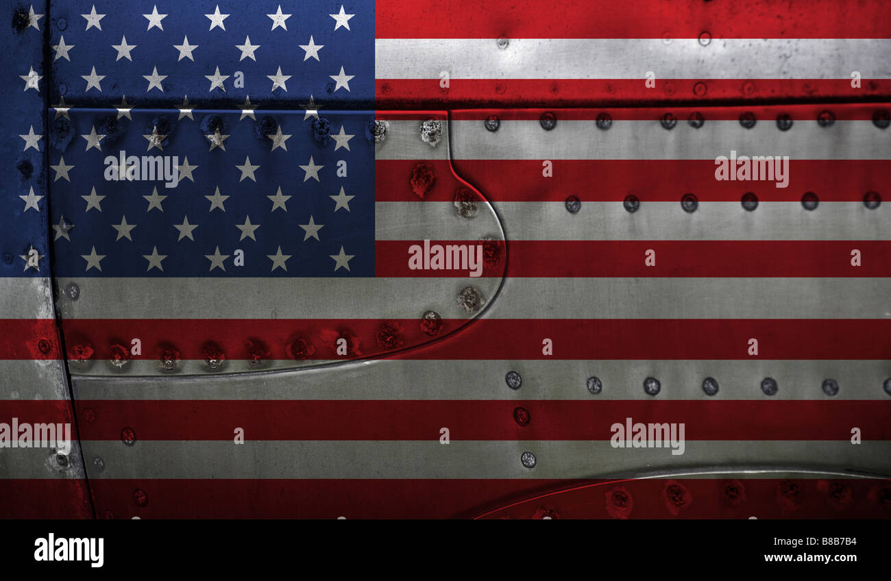 Metal flag usa america united state hi-res stock photography and images