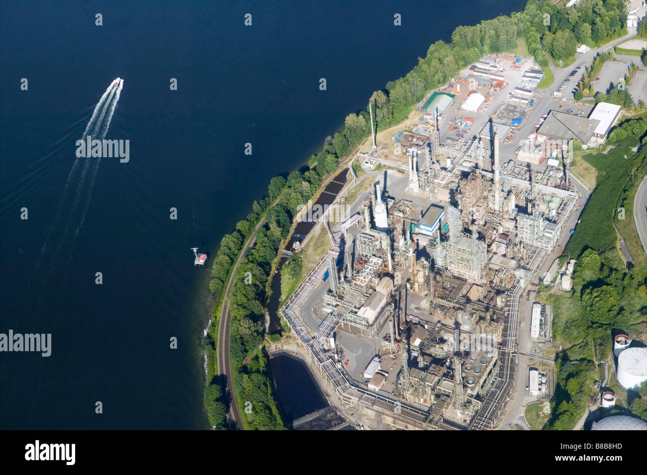 Shellburn Oil Refinery, Burnaby, BC Stock Photo Alamy