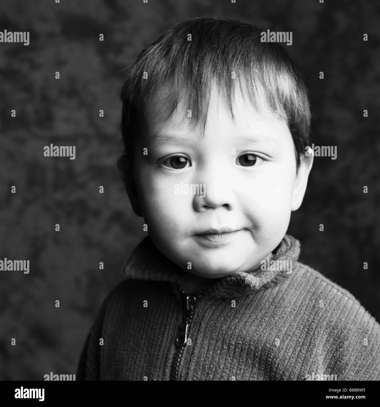 FV4120, Brian Summers; Boy Smirking, B/W Stock Photo