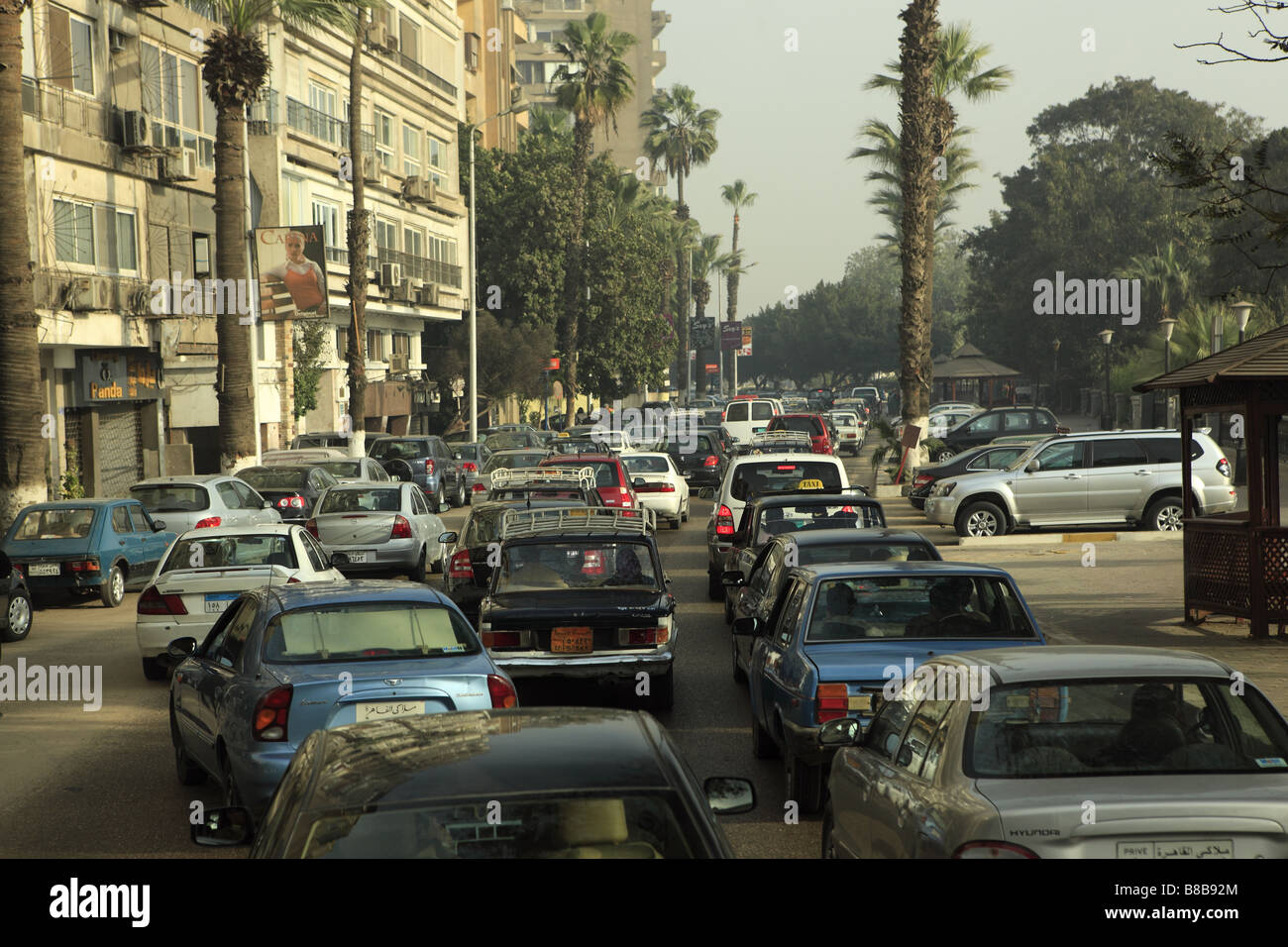 Busy street in Cairo, capital of Egypt Stock Photo Alamy