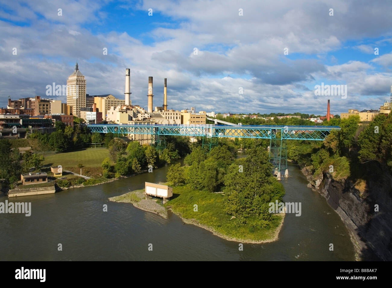 High Falls Area, Rochester, New York State, USA Stock Photo Alamy