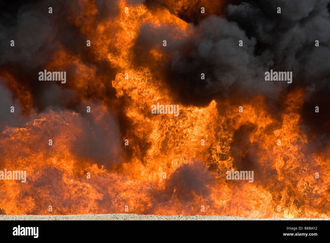 Jet fuel fire at an airport firefigher training facility in Boise Idaho USA Stock Photo Alamy