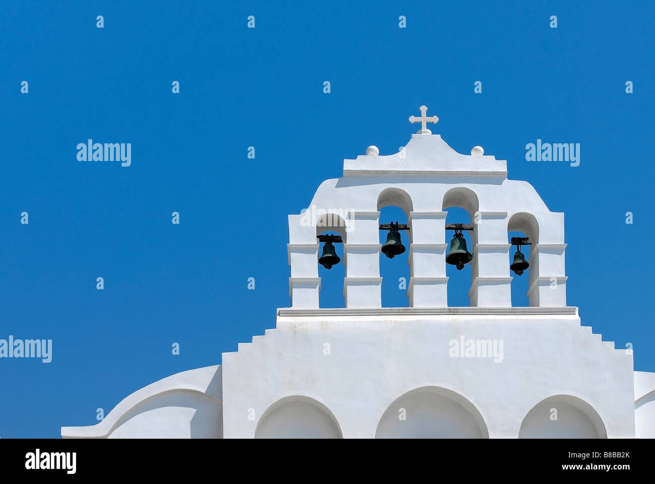 Greek orthodox church- Cyclades, island of Naxos Stock Photo